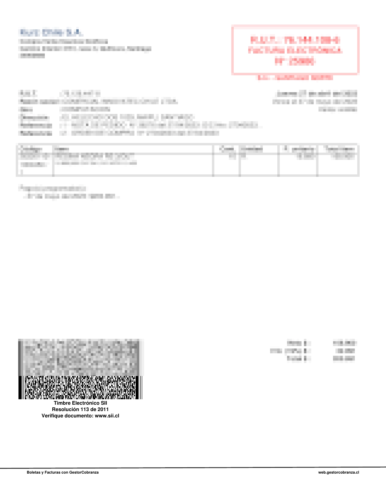 Extracción de información de documentos XML SII Chile